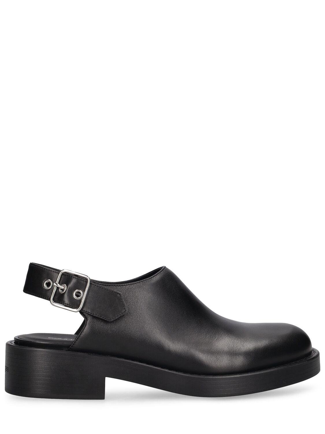 Gogo Leather Clogs by COURREGES