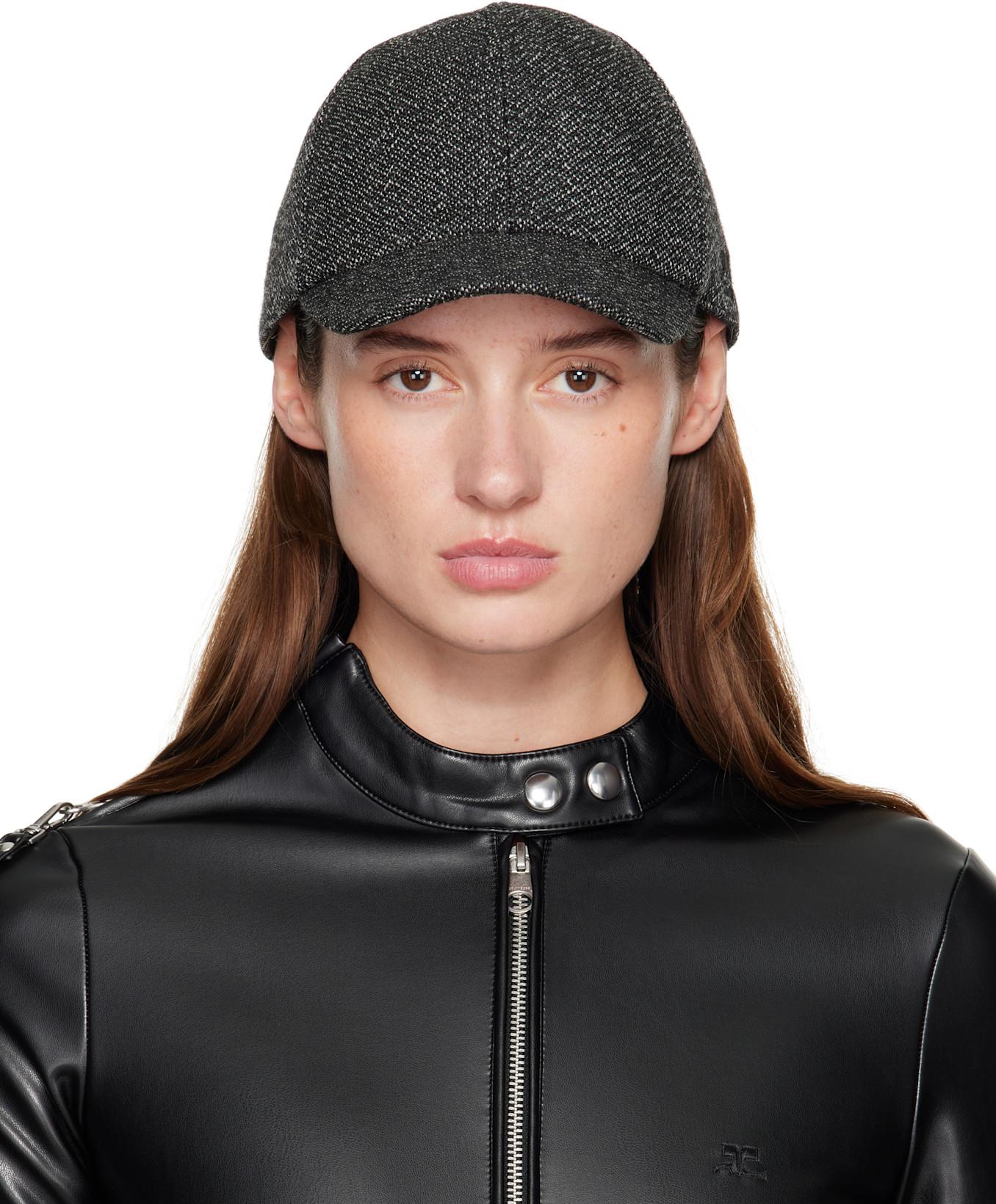 Gray Caviar Wool Cap by COURREGES