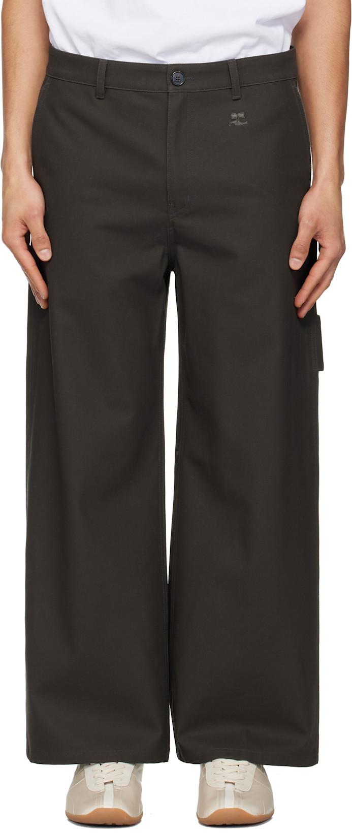 Gray Hammer Cotton Short Trousers by COURREGES