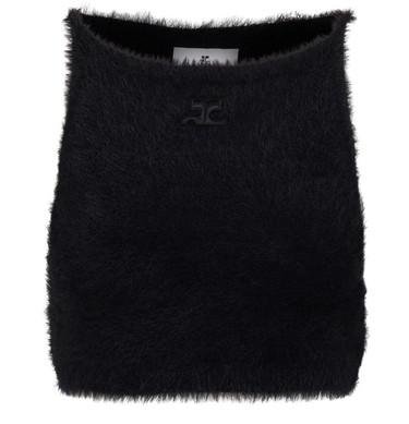 Hairy Cropped Top by COURREGES