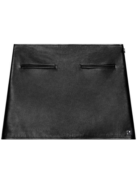 Heritage Leather mini skirt by COURREGES
