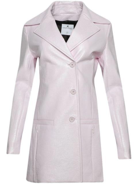 Heritage Vinyl faux leather coat by COURREGES