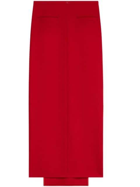 Herritage virgin wool maxi skirt by COURREGES
