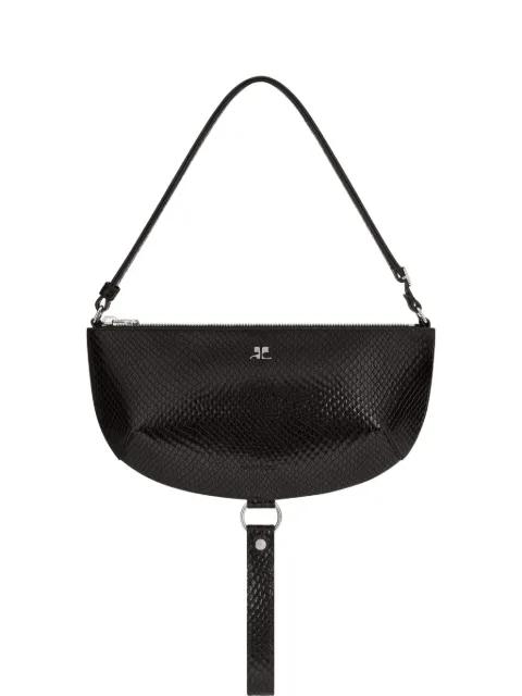 Holy Eclipse leather shoulder bag by COURREGES