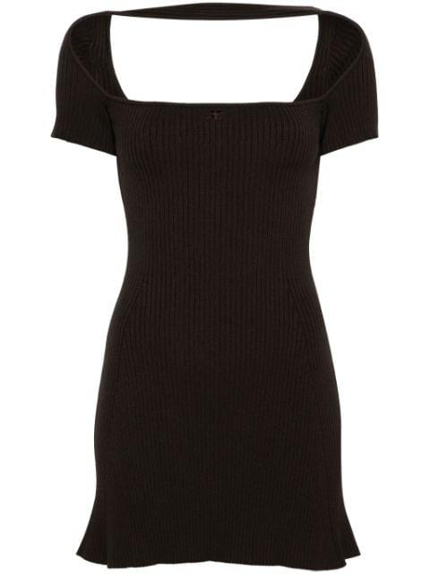 Hyperbole ribbed minidress by COURREGES