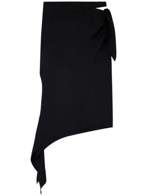 Knot Slash midi skirt by COURREGES