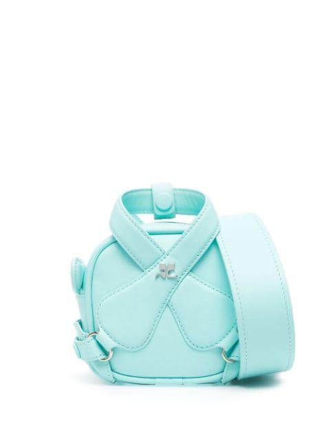 Loop X mini leather bag by COURREGES
