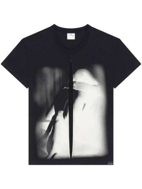 Lovers zip-embellished cotton T-shirt by COURREGES