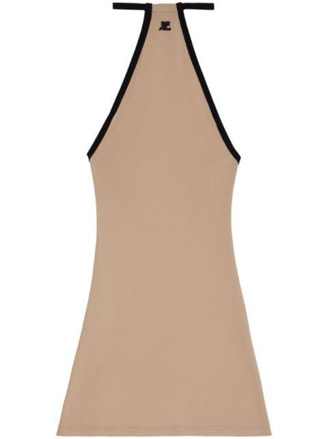 Mini Dry logo-embroidered minidress by COURREGES