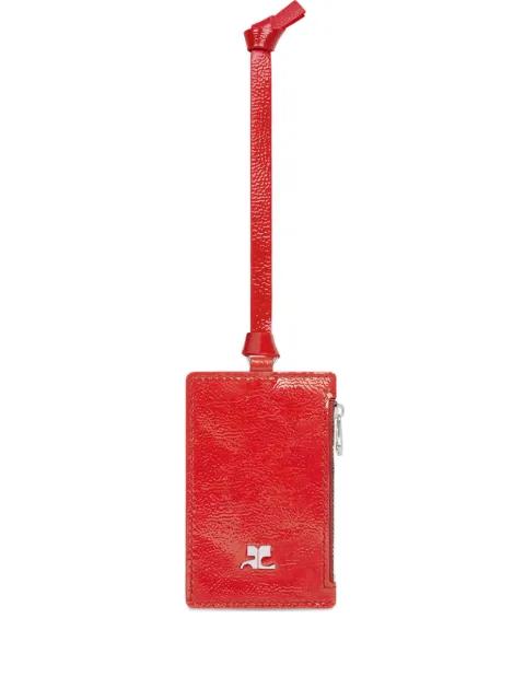 Naplack zip card holder by COURREGES