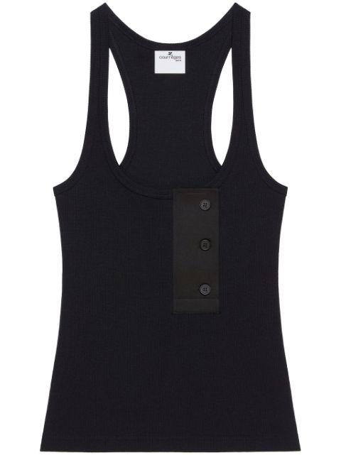 Oblique 90's tank top by COURREGES