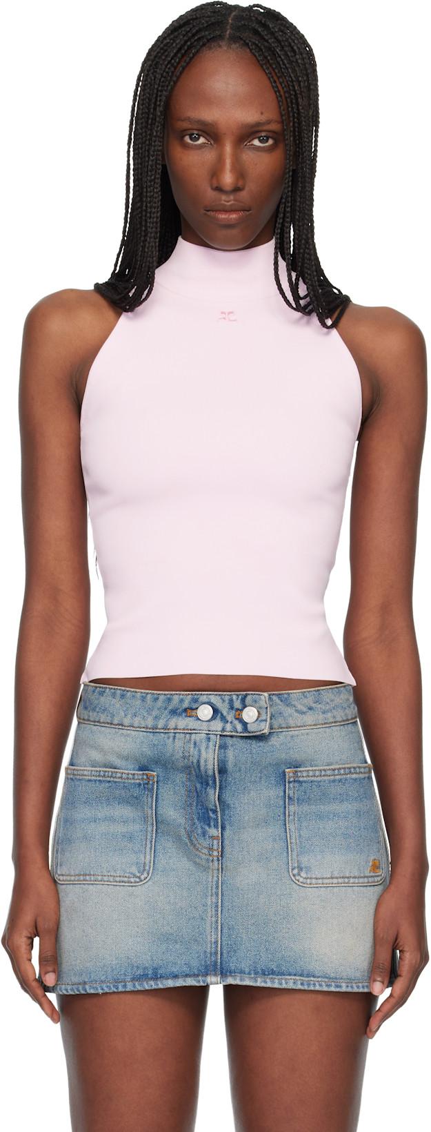 Pink Heritage Knit Top by COURREGES