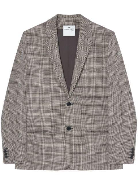 Prince of Wales-patterned blazer by COURREGES