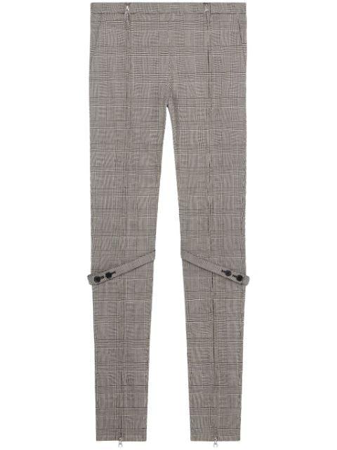 Prince of Wales skinny low-rise pants by COURREGES