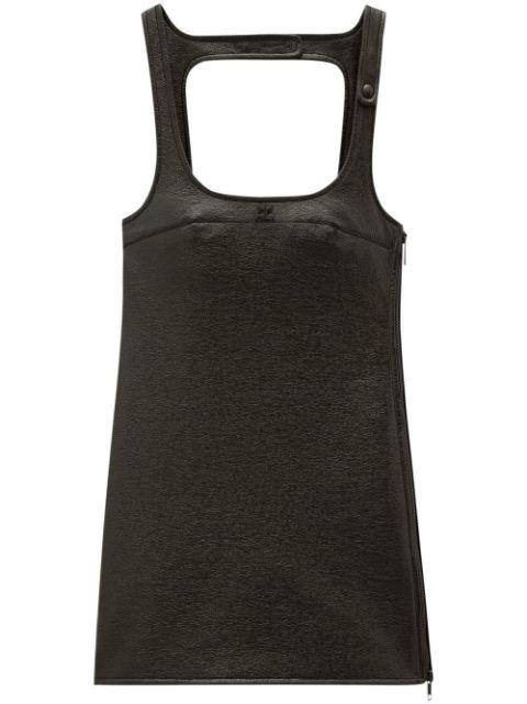 Re-Edition vinyl mini dress by COURREGES