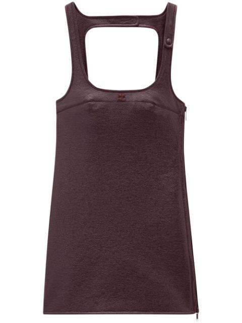 Re-Edition vinyl mini dress by COURREGES