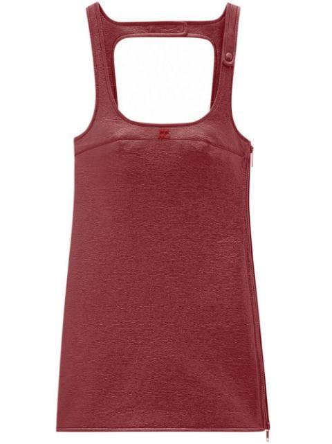 Re-Edition vinyl mini dress by COURREGES