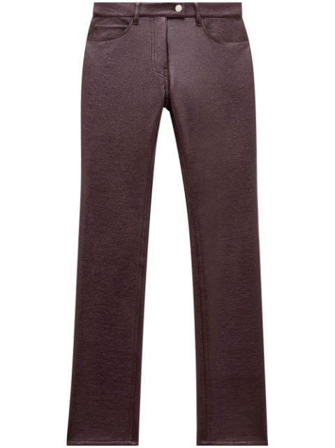 Re-Edition vinyl trousers by COURREGES