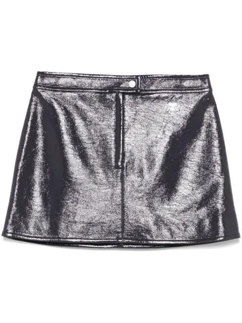 Reedition Vinyl mini skirt by COURREGES