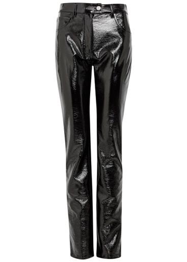 Reedition crinkled vinyl trousers by COURREGES