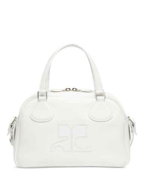 Reedition leather bowling bag by COURREGES