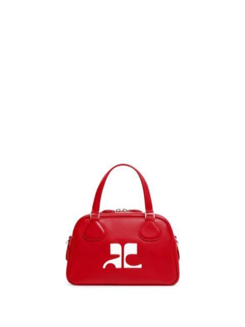 Reedition leather bowling bag by COURREGES