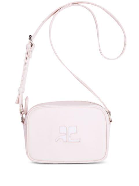 Reedition leather camera bag by COURREGES