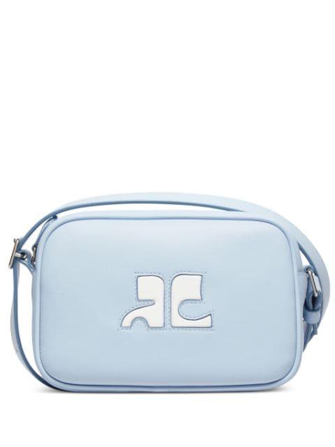 Reedition leather camera bag by COURREGES