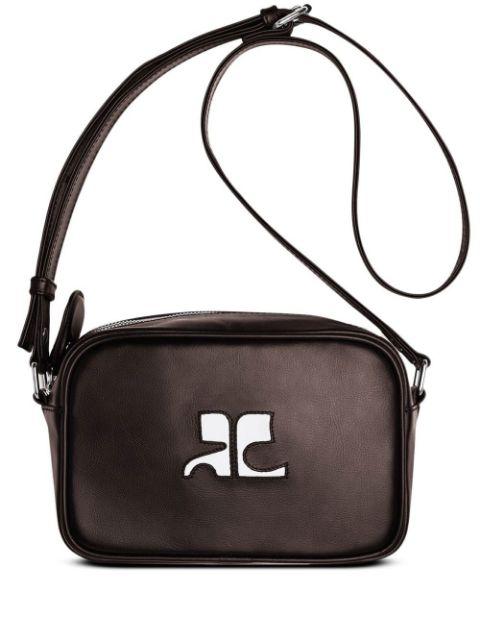 Reedition leather camera bag by COURREGES