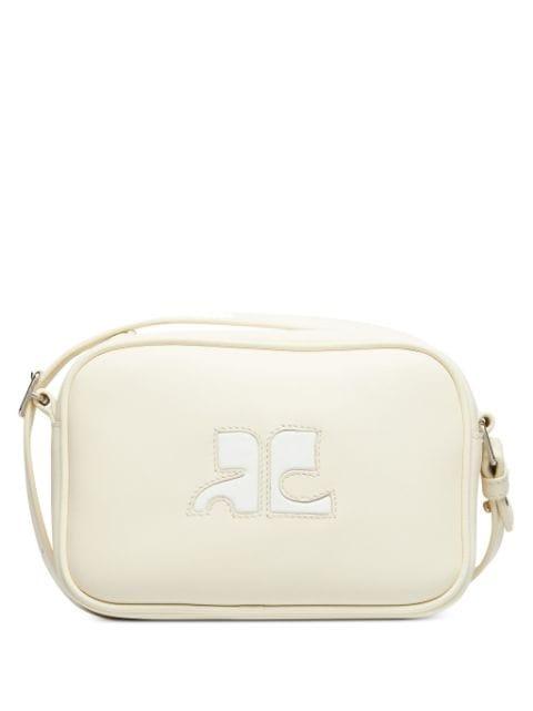 Reedition leather camera bag by COURREGES