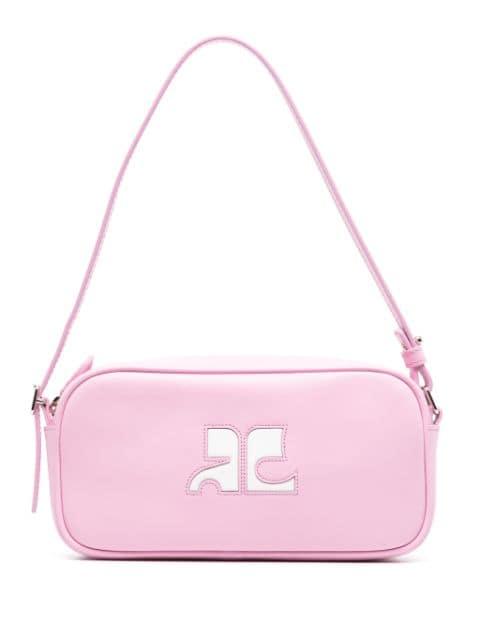 Reedition leather shoulder bag by COURREGES