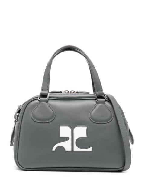 Reedition leather tote bag by COURREGES