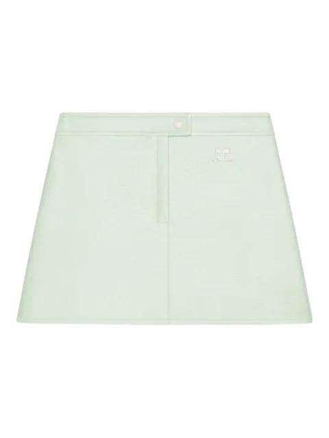 Reedition logo mini skirt by COURREGES