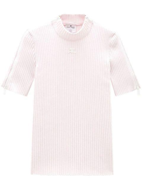 Reedition rib-knit sweater by COURREGES