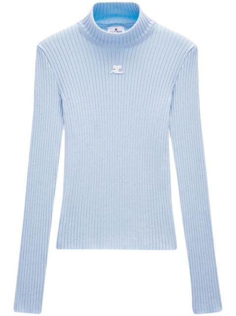 Reedition ribbed sweater by COURREGES