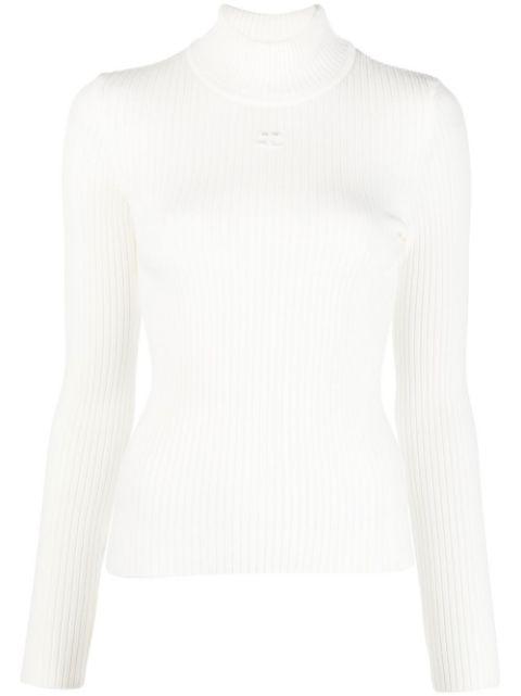 Reedition ribbed sweater by COURREGES
