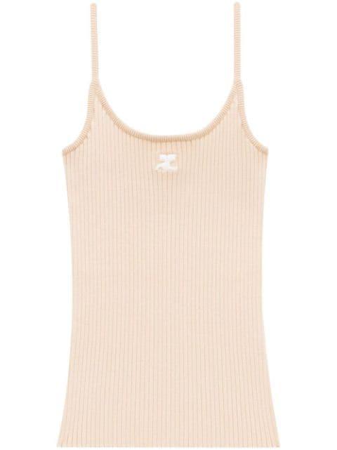 Reedition ribbed tank top by COURREGES