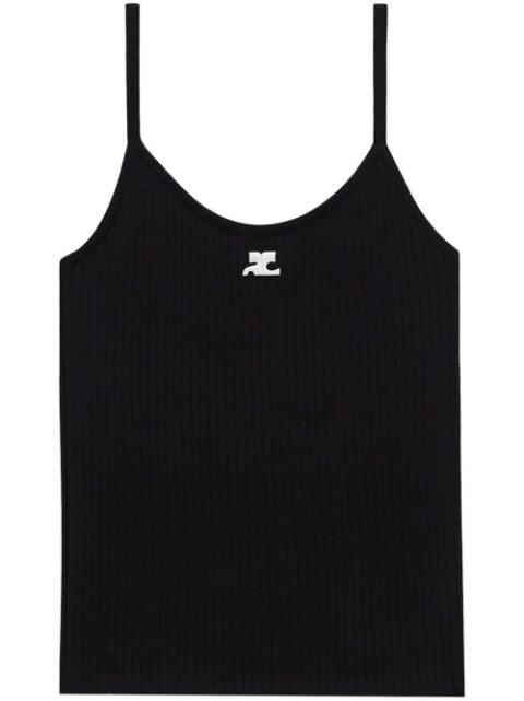 Reedition ribbed tank top by COURREGES