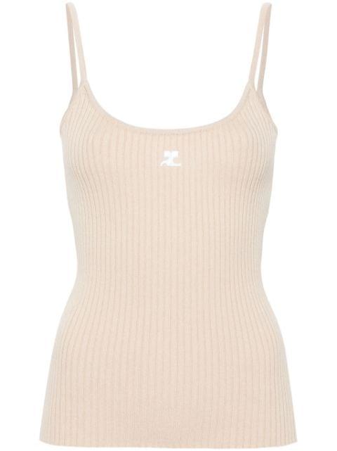 Reedition ribbed top by COURREGES