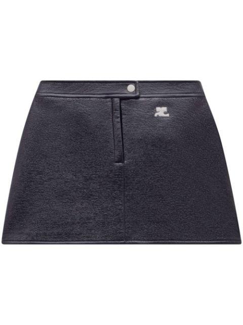 Reedition vinyl skirt by COURREGES
