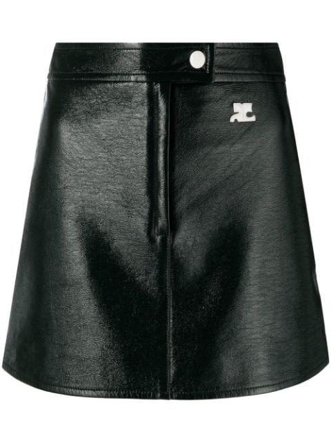 Reedition vinyl skirt by COURREGES