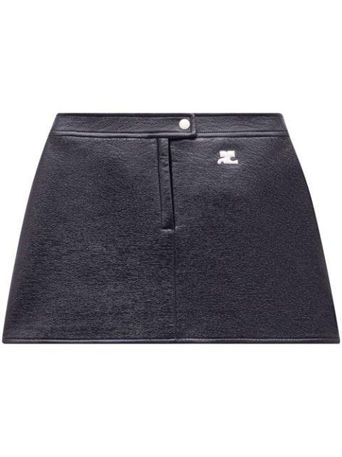 Reedition vinyl skirt by COURREGES