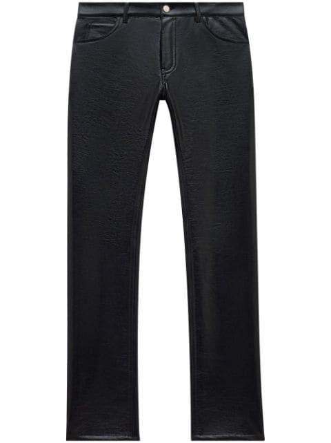 Reedition vinyl straight trousers by COURREGES