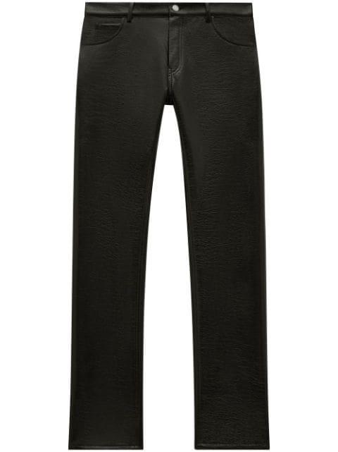 Reedition vinyl straight trousers by COURREGES