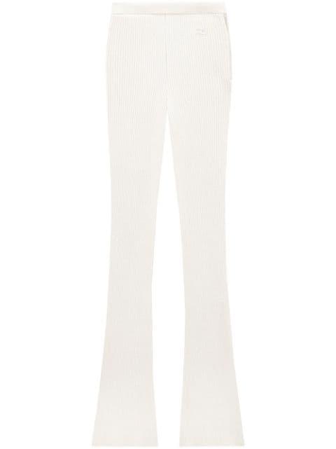 Reediton ribbed flared trousers by COURREGES
