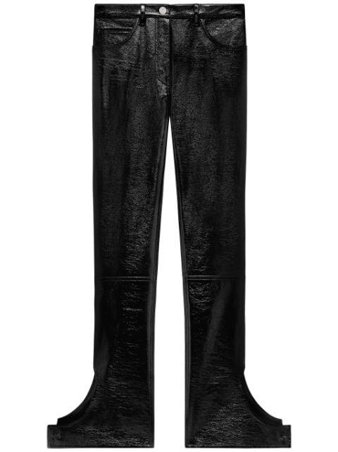 Reversed Vinyl trousers by COURREGES