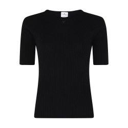 Short sleeves rib sweater by COURREGES