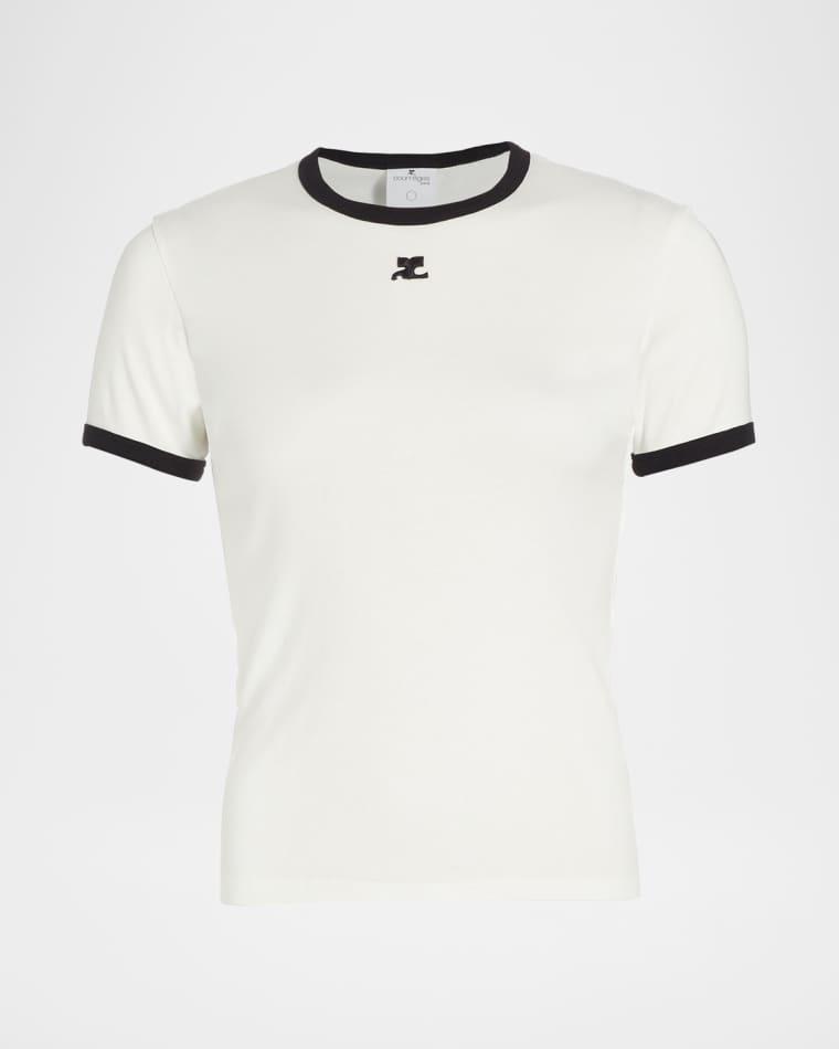 Signature Contrast T-Shirt by COURREGES