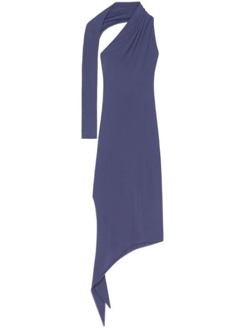Slash crepe maxi dress by COURREGES