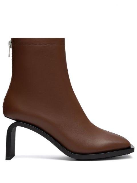 Stream leather ankle boots by COURREGES